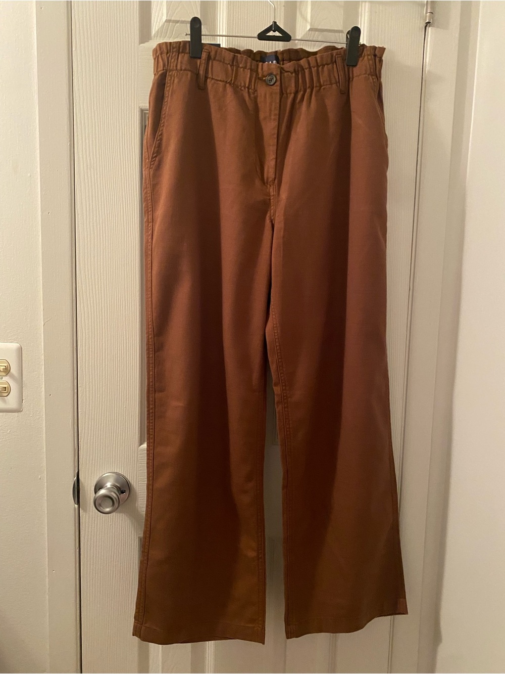 GAP Women’s Wide Leg Rust Brown Chino Pants